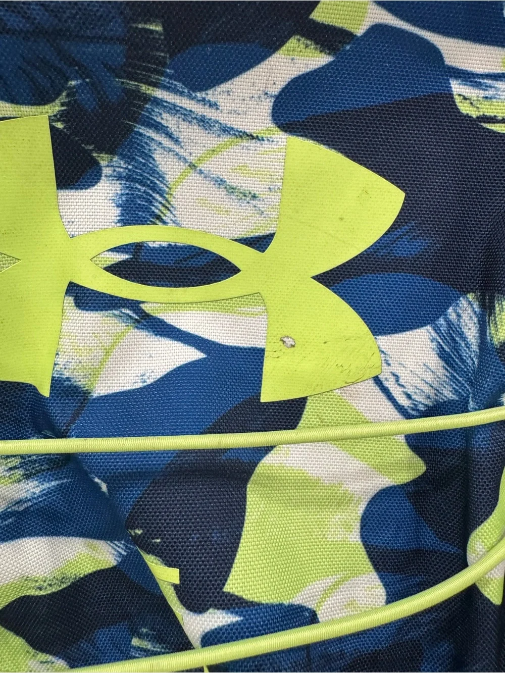 Under Armour Men’s Navy & Lime Camo Backpack